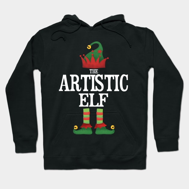 Artistic Elf Matching Family Group Christmas Party Pajamas Hoodie by uglygiftideas